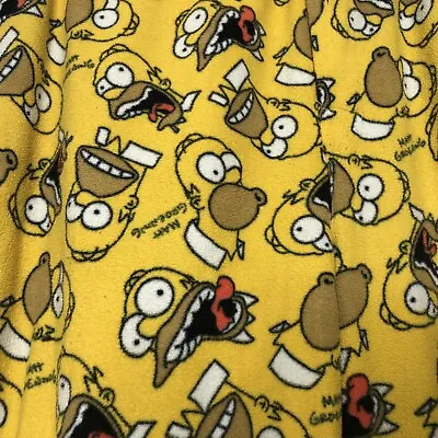 Vintage The Simpsons Homer Pajama Pants Size XL Fleece • $18.75