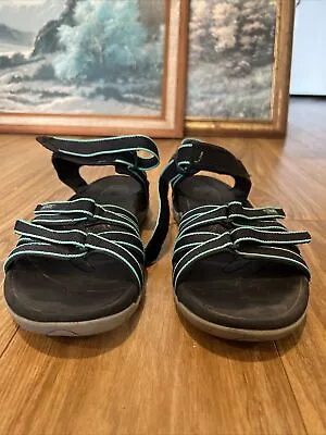 Teva Tirra Hiking Sandals UK 9 Men’s RRP $113 Teal Blue - Great Condition • $50