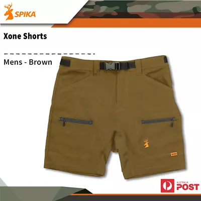 Spika New Xone Mens Hunting Outdoor Shorts W Adjustable Belt Hcs-xon-1a • $99.50