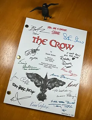 The Crow Script Signed- Autograph Reprints- Brandon Lee- Crow 1994 • $24.99