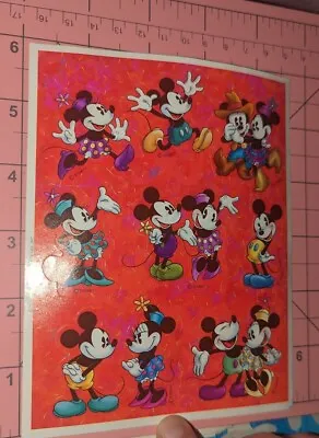Vintage  Hallmark Stickers Mickey Mouse Minnie Mouse One Sheet • $3.75