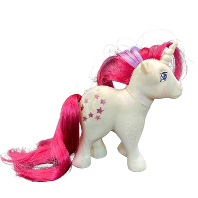 $12.95 • Buy VTG Hasbro 1984 My Little Pony MLP Moondancer Unicorn Glittery Symbols