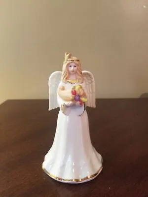 Lenox Thanksgiving Angel With Fall Autumn Cornucopia Figurine • $17