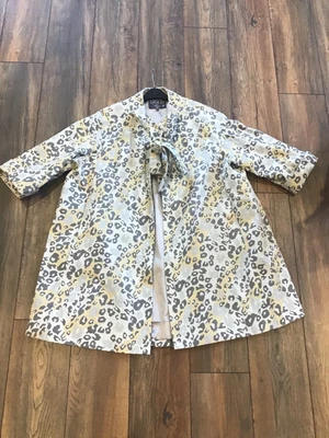 £12 • Buy Gold By Giles Cotton Mix Animal Print Swing Coat Size 16-18 New Without Tags