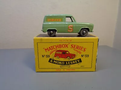 MATCHBOX MOKO LESNEY No 59A VINTAGE FORD THAMES VAN MINT IN BOX • £24.23