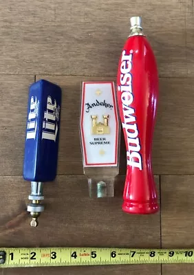 Vintage Beer Tap Handle Lot Miller Lite Andeker Beer Supreme Budweiser Bud • $10