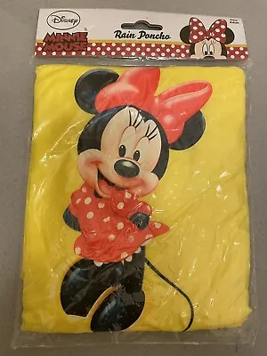 Disney World Minnie Mouse Rain Poncho Adult One Size Fits All New • $6.99