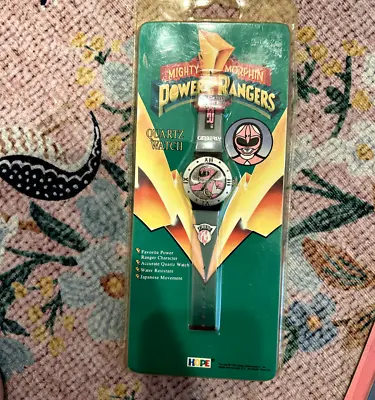 Mighty Morphin Power Rangers Quartz Watch Kimberly Pink Ranger 1994 Vintage NIB • $39.99