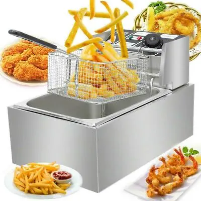 £49.99 • Buy Black Friday 6L Commercial Electric Deep Fryer Fat Chip Frying Pan & Basket