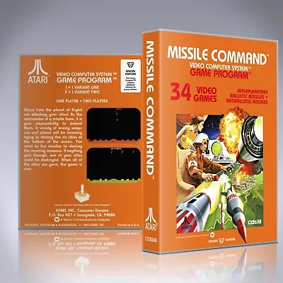 Atari 2600 UCG - NO GAME - Missile Command • $12.99