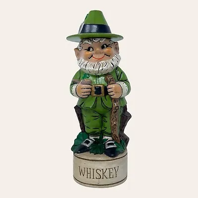 Vtg 1973 Irish Leprechaun St. Patrick’s Whiskey Decanter Ceramic Alberta’s Mold • $29.95