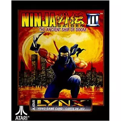 Ninja Gaiden III: The Ancient Ship Of Doom (Atari Lynx) 3 • $38.95