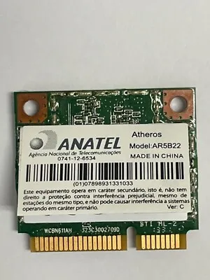ANATEL AR5B22 Dual Band Wireless Mini PCI-E 802.11N WiFi Card FREE SHIPPING • $7.95