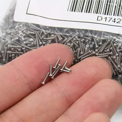 M1 M1.2 M1.4 M1.6 Stainless Steel Phillips Pan Head Small Screws Micro Mini Bolt • £3.61