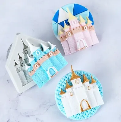 Castle Silicone Icing Fondant Mould Cake Mold Sugar Craft Princess Fairy UK • £3.50