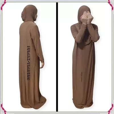 £18.99 • Buy One Piece Muslim Women Prayer Dress Islamic Hijab Abaya Khimar Jilbab Kaftan