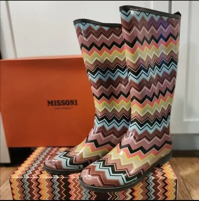 Missoni For Target Women's Rain Boots Size 9  • $29