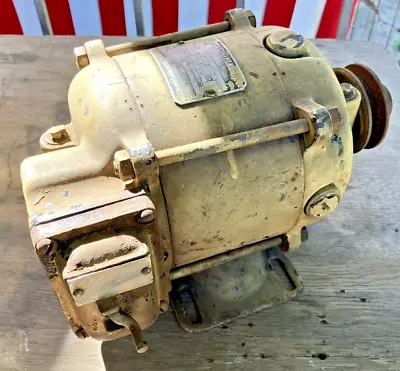 Antique GE General Electric - 1/3 HP W/ On/Off Switch * Great Steampunk Look * • $64.95