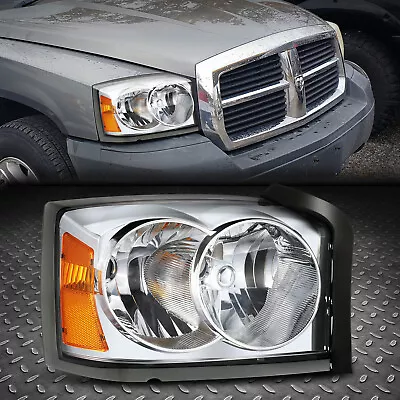 For 06-07 Dodge Dakota OE Style Passenger Right Side Headlight Head Lamp Chrome • $75.13