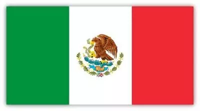 Decal Sticker Patriotic Flag Of Mexico Laptop Wall Car Hard Hat • £4.64
