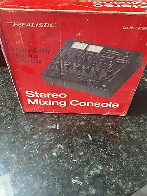 Realistic Vintage Stereo Mixing Consol 32–1200 A • $35