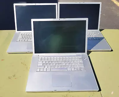 Set Of 3 2007 Apple MacBook Pro A1226 Laptop No Harddrives EMC 2136 EMC2198 • $39.99