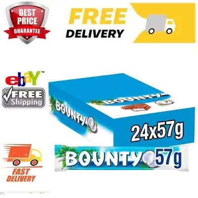 £22 • Buy Bounty Coconut Milk Chocolate Duo Bar Bulk Box, Chocolate Gifts, 24 Bars Of 57g