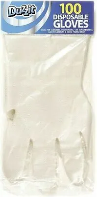 £2.49 • Buy 100 X Disposable Gloves For Cleaning Decorating Hair Treatment Food Preparation