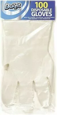 £2.49 • Buy 100 X Disposable Gloves For Cleaning Decorating Hair Treatment Food Preparation