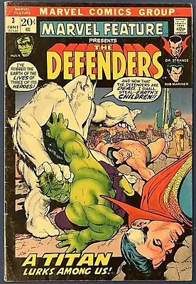 Marvel Feature #3 Marvel Comics 1972 The Defenders Hulk Dr. Strange Namor • $5