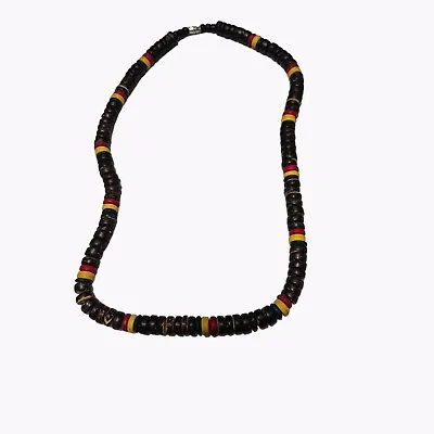 African Inspired Wood Beads Rasta Reggae Necklace Statement Island Caribbean • $24.99