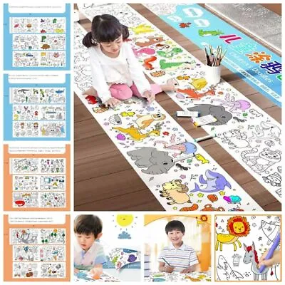 Paper 3m Kids Drawing Roll Coloring Paper Roll  Developing Children's Interests • £5.33