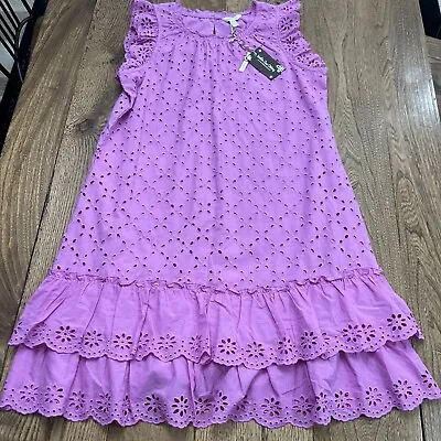 Matilda Jane Women's Dress Small Pink/Purple Boho Cottagecore Shabby Chic NEW • $18.99