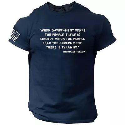 Thomas Jefferson Quote T-SHIRT American✔ Patriotic✔ U.S.A.✔ • $15.90