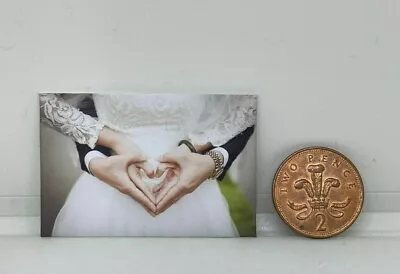 Handmade Miniature Dolls House Accessory Canvas Style  Picture Bridal Wedding 11 • £1.99