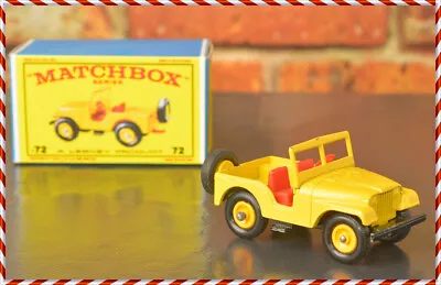 Matchbox Lesney   72B Jeep In Minty Condition + Replica Box • $24.50