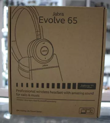 Jabra Evolve 65 SE MS Stereo Headset + Charging Stand • $279