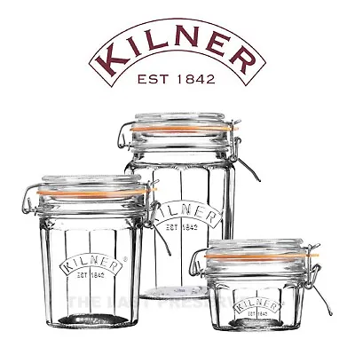 £5.30 • Buy Kilner Clip Top Faceted Preserving Jars For Airtight Food Storage, Pickles & Jam