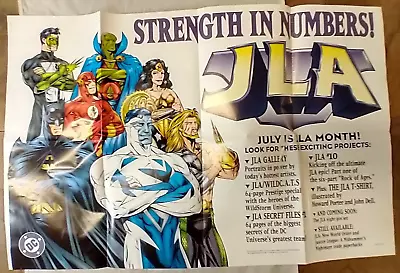 Vintage Justice League Of America JLA Strength In Numbers Poster 24  X 36  • $14.36