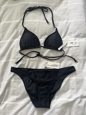 TIGERLILY Black Bikini Set Size XXS 6 Or 8 NEW RRP $98.00 Tara Tri • $35