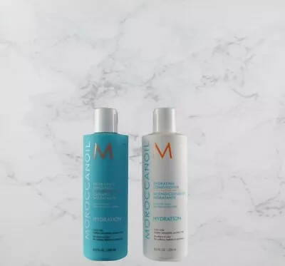 New Moroccanoil Hydrating Shampoo & Conditioner 8.5 Oz/ 250ml Combo Set • $48.50