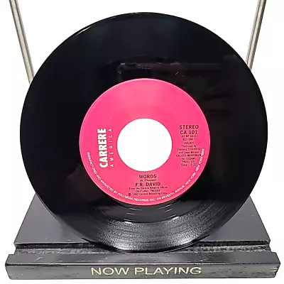F.R. David - Words 45rpm 7  Vinyl 1982 Electronic/Synth-Pop VERY GOOD • $11.99