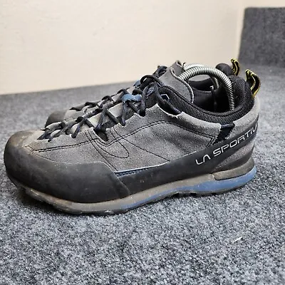 La Sportiva Boulder X Shoes Mens Size 10 Gray Hiking Approach Sneakers Vibram • $28.47