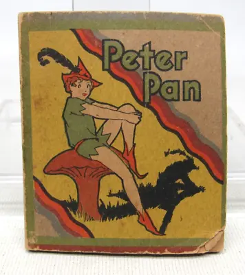 1934 Peter Pan Whitman 3  Mini Children's Book Vintage Disney • $19.99