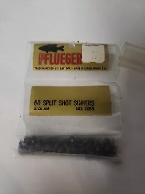 Vintage Pflueger  60 Split Shot Sinkers  Size Bb  1058   B • $15.29