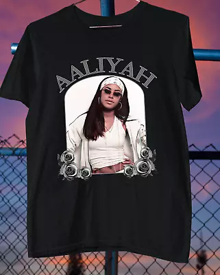 AAliyah Baby Girl For Mens Wommen Cotton Black Shirt Men S-345XL- Free Shipping • $13.99