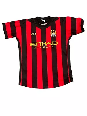 Umbro Manchester City 2011/12 Kun Aguero 16 Embroidered Football Soccer Jersey • $125