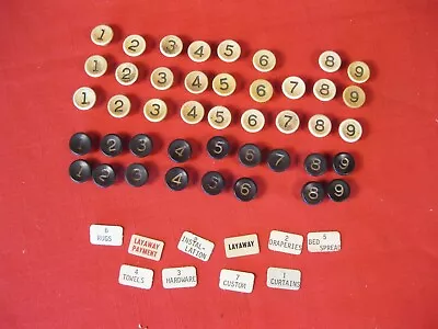 $15 • Buy Vintage Cash Register Number Buttons Adding Machine White And Black