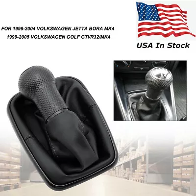 5SPEED Gear Shift Knob Gaiter Boot Cover For VW Golf Bora Jetta GTi R32 MK4 • $12.43
