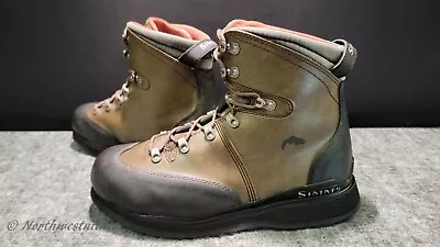 SIMMS Freestone Fly Fishing River Wading Leather Boots Vibram Sole~ Size 14 • $90